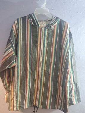 Vintage "Address Unknown" Surfer Baja Hoodie Size XL